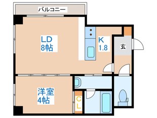 ノースファイン手稲の物件間取画像